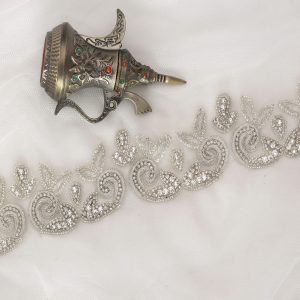 Bridal Couture | Paisley Crystal Bridal Belt | Bridal Trim
