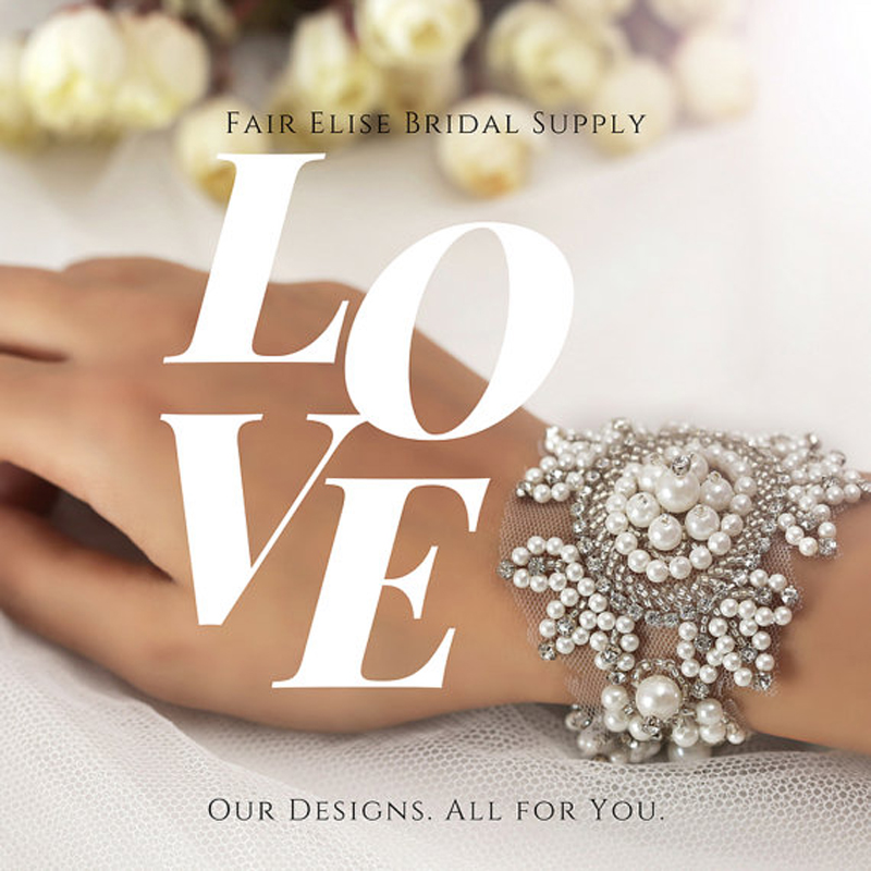 Costume Applique | Starry Eyed Hand Made Bridal Cuff Trim