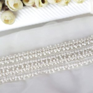 Elegant Pearl Bridal Trim